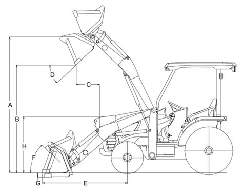 Kubota B26 Specs, Weight & Attachments (Loader TL500 + Backhoe BT820 Specifications) - Equipment ...