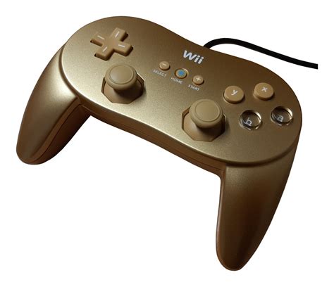 Wii Classic Controller Pro - 007 Gold - Peripheral - Computing History