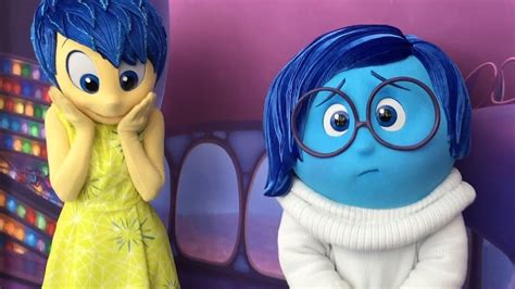 Joy & Sadness Characters From Pixar Inside Out Meet Us During Special ...