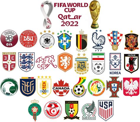 Fifa World Cup 2022 Teams Logo