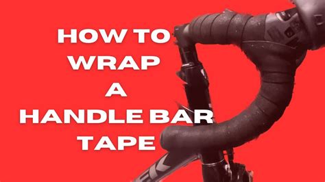 How to wrap a handlebar tape on a road bike - YouTube