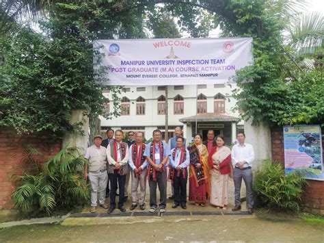 MANIPUR UNIVERSITY TEAM INSPECTED MOUNT EVEREST COLLEGE IN RELATION TO ...