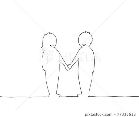 Drawings Of People Holding Each Other