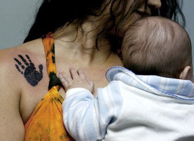 baby handprint tattoo. | Hand print tattoos, Mommy tattoos, Baby hand ...