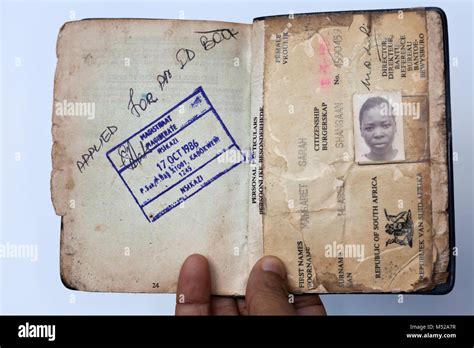 Apartheid-era South African ID or reference book (dompas) - Pass Laws Act, made it compulsory ...