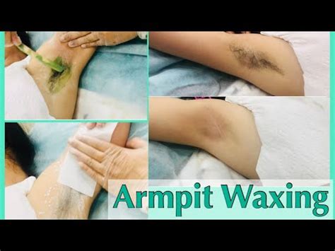 Armpit Waxing on a Client - YouTube