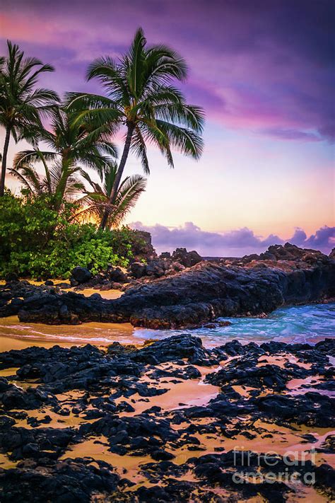 Secret Beach Makena Cove Maui Hawaii Sunrise Photo Photograph by Paul ...