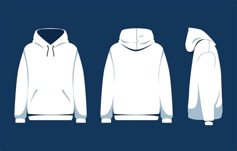 Blank White Hoodie Template 2859930 Vector Art at Vecteezy