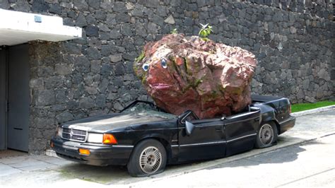 Car Crushed by Volcanic Boulder Debuts Saturday on the National Mall ...