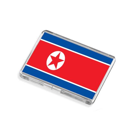 North Korea Flag-Inspired Magnet