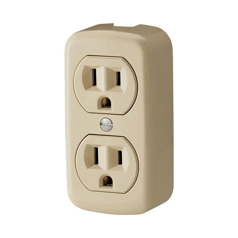 Eaton Ivory 15-Amp Decorator Outlet Residential at Lowes.com