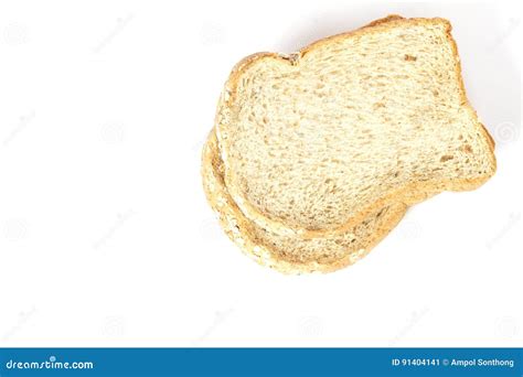 Whole wheat bread slices. stock image. Image of diet - 91404141