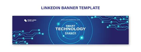 Plantilla de banner de tecnología linkedin | Vector Premium