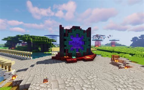 Custom Nether Portal Design On World : r/Minecraft