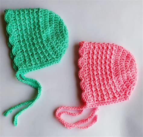 Fast and Easy Crochet Baby Bonnet Pattern Pattern - Easy Crochet Patterns