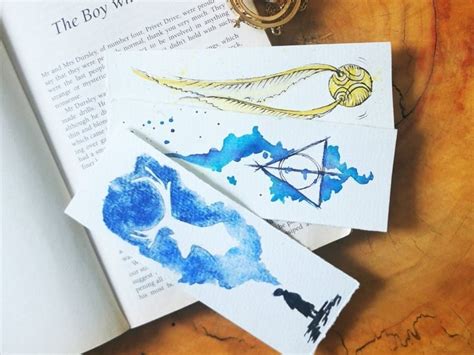 Watercolour Harry Potter Bookmarks - Etsy