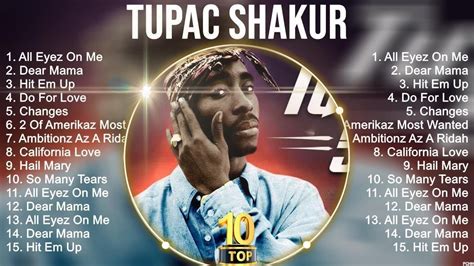 Greatest Hits Tupac Shakur full album 2023 ~ Top Artists To Listen 2023 - YouTube