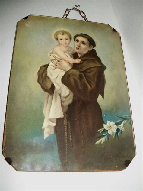 Antique Religious Saint Picture Catholic St. Anthony by msink, $20.00 ...