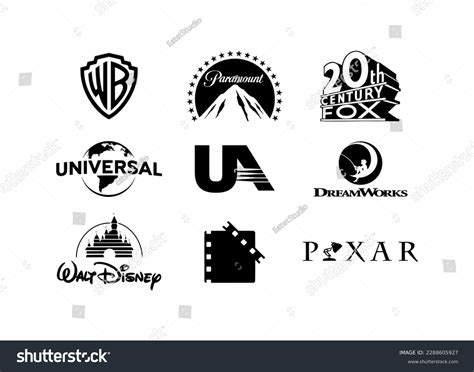 Warner Bros Paramount 20th Century Fox Stock Vector (Royalty Free ...