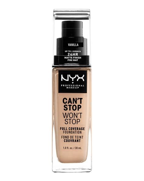 NYX Professional Makeup tekući puder - Can't Stop Won't Stop Full Coverage Foundation - Vanilla ...