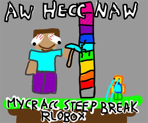 Roblox and Minecraft crossover - Drawception