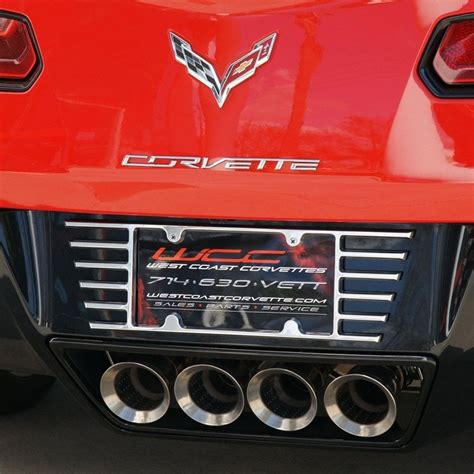 C5, C6, C7 Corvette Billet Open End License Plate Frame - Walmart.com ...