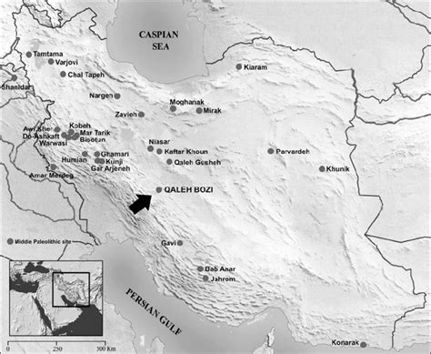 1. Map of Iran showing the locations of known Middle Paleolithic sites | Download Scientific Diagram