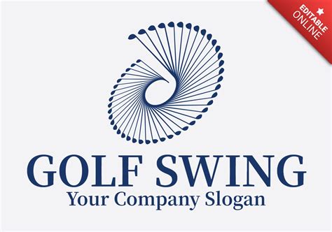 Golf Swing Logo Design Template | Free Design Template