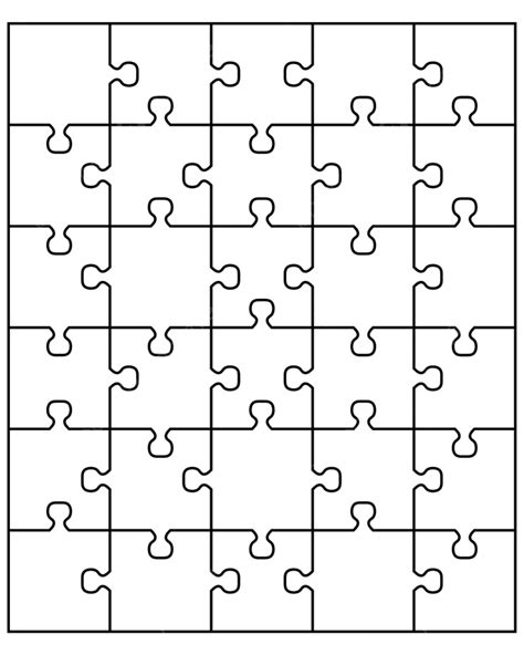 Jigsaw Puzzle Vector Design Images, White Puzzle Template Jigsaw Design, Puzzle Drawing, Jigsaw ...