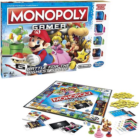 Hasbro Gaming Monopoly Gamer Nintendo's Super Mario characters Gameboard - Walmart.com