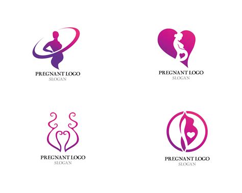 Pregnant logo template vector icon illustration 584936 Vector Art at Vecteezy