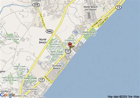 Map Of The Myrtle Beach Resort Myrtle Beach | Beach Map