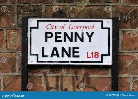 The Beatles Penny Lane stock photo. Image of landmark - 10733552