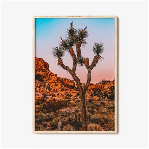 Joshua Tree Poster Print Joshua Tree Photography Colorful Places Posters California Colorful ...