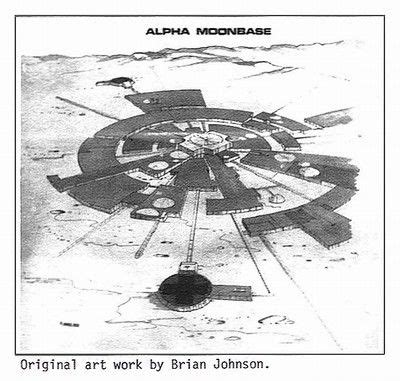 Moonbase Alpha concept art by Brian Johnson, SPFX sup. for Space:1999 | Space 1999, Space 1999 ...