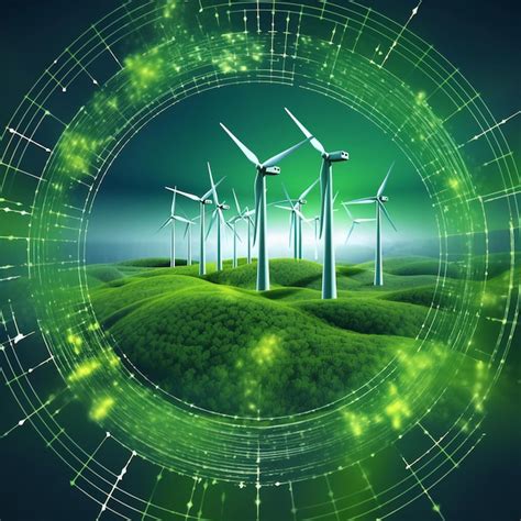 Premium AI Image | Photo of a striking depiction of green energy sources