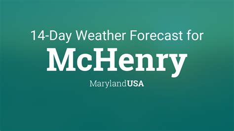 McHenry, Maryland, USA 14 day weather forecast