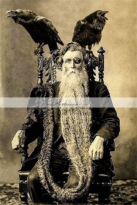 Printable Art Instant Download Norse God Odin Old Man Long | Etsy