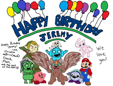 Happy Birthday Jeremy! by Fuchsianess on DeviantArt