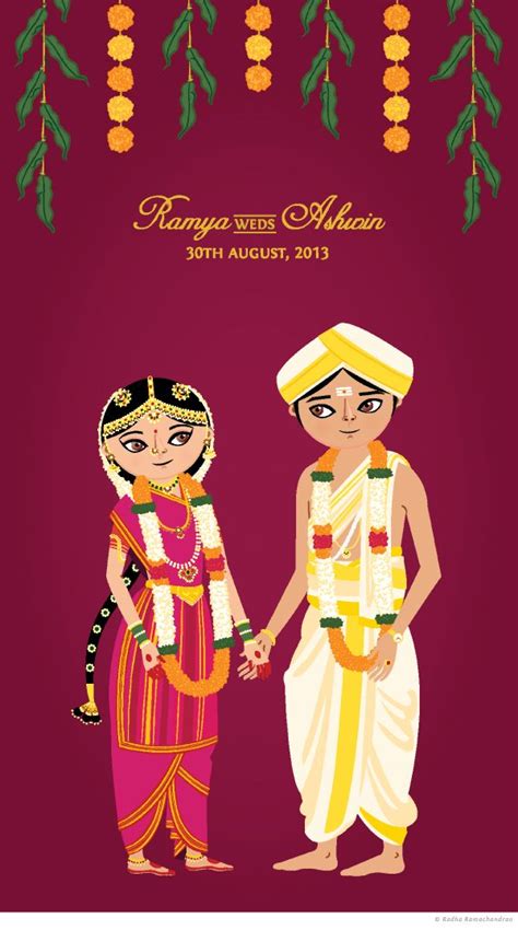 Ramya weds Ashwin by Radha Ramachandran, via Behance creative wedding ...