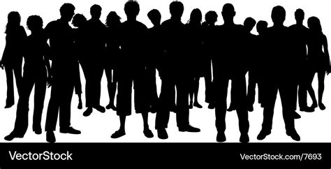 Crowd of people Royalty Free Vector Image - VectorStock