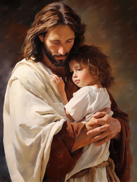 Jesus Hugging a Child – Paul Chung Design