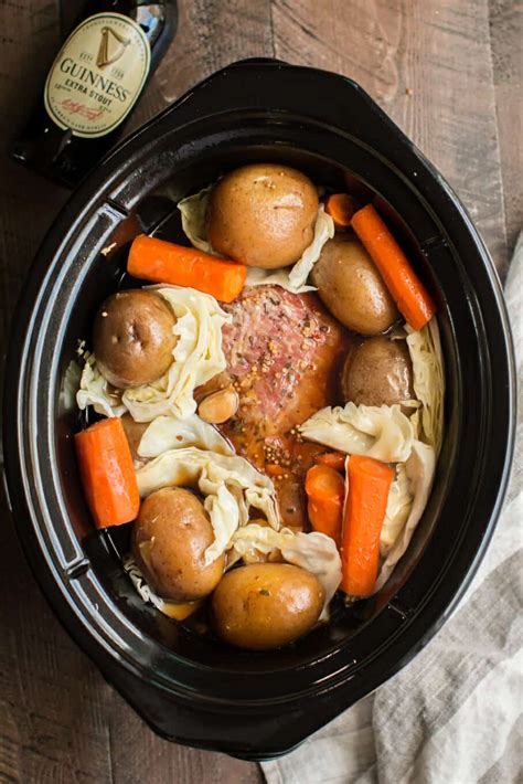 Slow Cooker Guinness Corned Beef and Cabbage - The Magical Slow Cooker