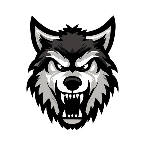 Wolf angry face icon clipart transparent background 24029935 PNG