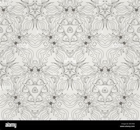 Seamless wallpaper with floral ornament Stock Vector Image & Art - Alamy