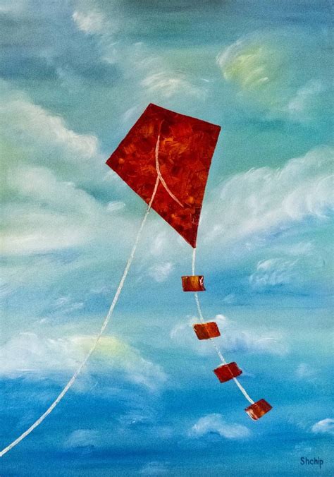 Red kite Painting | Red kite, Painting, Acrylic painting canvas