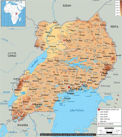Map of Uganda - TravelsMaps.Com