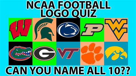 NCAA FOOTBALL LOGOS - Can you name them all? - Win Big Sports