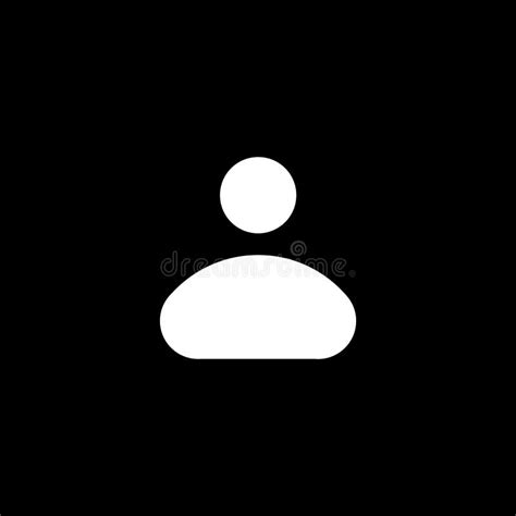 Person Icon on Black Background. Person Solid Vector, Stock Vector - Illustration of partner ...