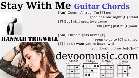 Stay With Me Easy Guitar Chords By Hannah Trigwell 00 - GUITAR KNOWLEDGE